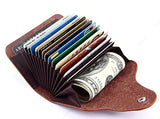 leather travel purse card holder