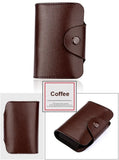 Coffee leather travel purse card holder
