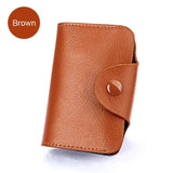 Brown leather purse for women

