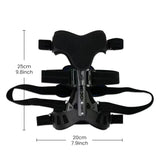Black back brace spinal with measurement