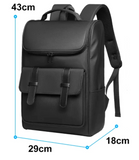 Black Waterproof Laptop Backpack 