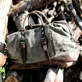 Vintage Military Travel Luggage Duffel 
 