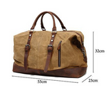 Vintage Military Travel Luggage Duffel 
 
