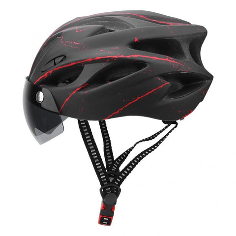 Cycling Helmet with Integrated Visor for Men-Women