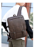 Otto Faux Leather Travel Backpack