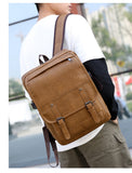 Otto Faux Leather Travel Backpack