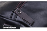 Faux Leather Gym-Travel Duffel Handbag 