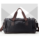 Shub Faux Leather Gym-Travel Duffel Handbag