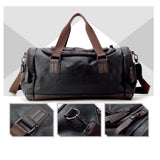 Shub Faux Leather Gym-Travel Duffel Handbag