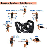 Resistance Stretch Band Tubes with Handle