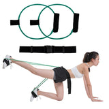  Leg Glute Stretch Bands with Waist + Toe Strap