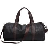 Shub-02 Faux Leather Gym-Travel Duffel Handbag 
