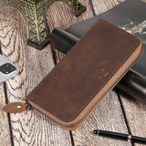 Otto Unisex Tall Leather Travel Wallet 