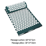  Massage Mat + Pillow for Back Pain Stress Yoga Relief