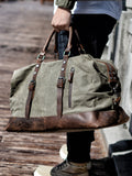 Vintage Military Style Duffel Travel Luggage