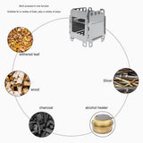 Portable Wood-Burning Camping Stove