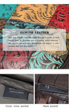Leather Patchwork Travel Day Laptop Backpack