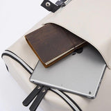 Anti-theft Waterproof Faux Leather Travel Backpack