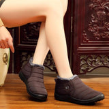Waterproof Winter Soft Sole Travel Ankle Boots for women