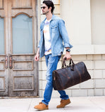 Otto Vintage-style Weekender Duffel Bag  