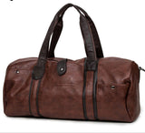 Shub-02 Faux Leather Gym-Travel Duffel Handbag 
