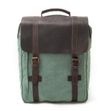 A green and brown waxed waterproof