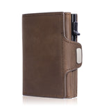 Men's Pure Leather Trifold Wallet 