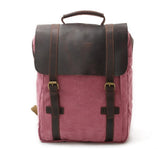 Pink and brown waxed waterproof Bag