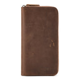 Otto Unisex Tall Leather Travel Wallet 