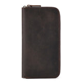 Otto Unisex Tall Leather Travel Wallet 